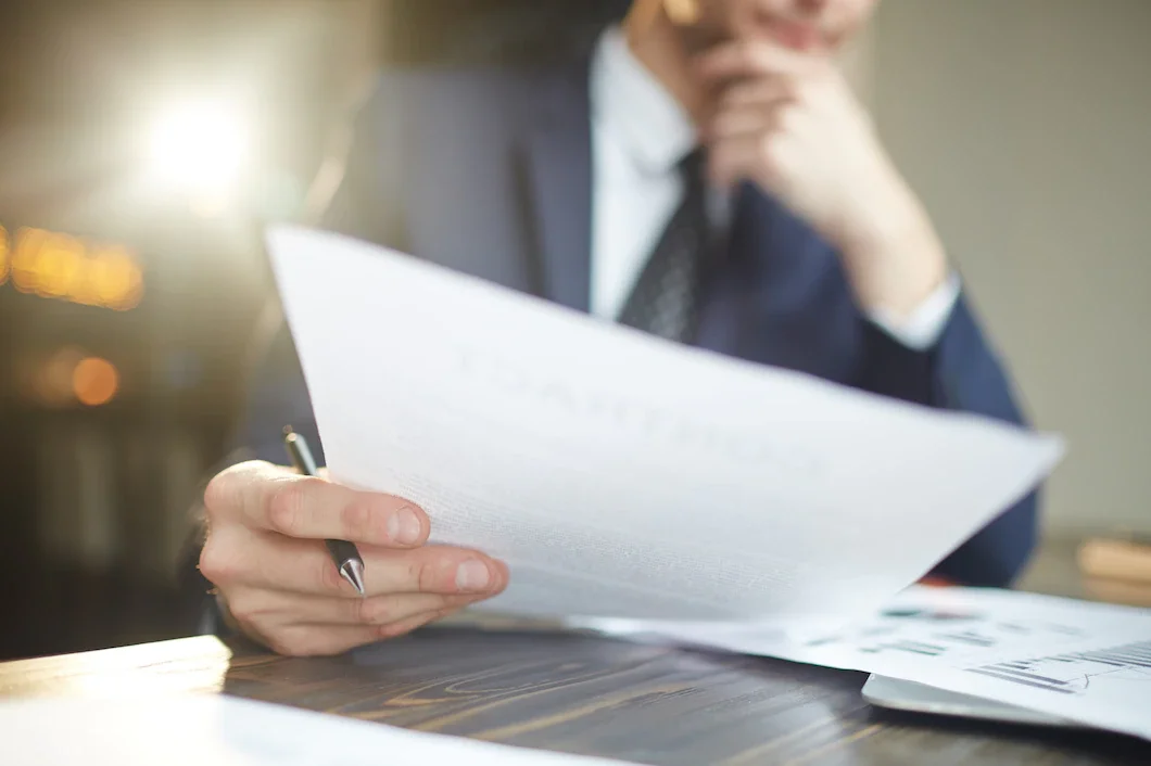 lawyer with papers